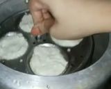A picture of step 5 of Suji idli.