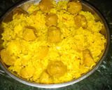A picture of step 5 of Soya Pulao.