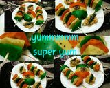 A picture of step 4 of Tiranga Idli Kababs.