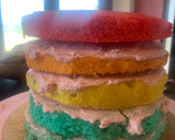 Foto del paso 6 de la receta: Pastel arco iris unicornio