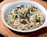 Gombás-hagymás rizs recept fázis 5 fotója