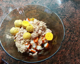 Foto del paso 4 de la receta: Huevos rellenos de cangrejo y atún