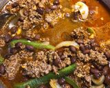 A picture of step 3 of Taco Soup.
