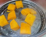Foto del passaggio 2 della ricetta Polpo alla piastra con purea di zucca