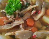 Zöldséges laska gomba leves recept fázis 3 fotója