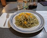 A picture of step 8 of Nasturtium Pesto.