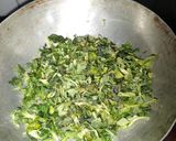 A picture of step 1 of Methi stuffed besan chilla.