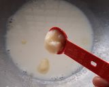 A picture of step 1 of Rava rasmalai.