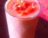 A picture of step 3 of Papaya smoothie.