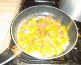 A picture of step 6 of Steamed Rice Grits (Dambun Shinkafa) with Pepper and Onion Sauce.