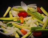 Une image de l'étape 3 de Tarte méli mélo aux légumes du printemps en feuilles de brick.