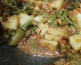 A picture of step 5 of Beans Aloo.