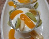 A picture of step 2 of Curd with fruits and honey.