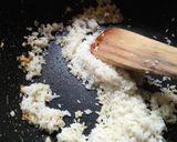 A picture of step 2 of Beetroot fried rice with Buttery Tofu.