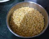 A picture of step 1 of Arhar dal koftas.