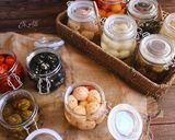 A picture of step 4 of Labneh Balls with Various Fillings.