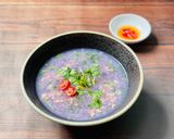 Hình bước làm 4 của món Cháo Khoai Lang Tím Thịt Heo