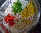 A picture of step 5 of Eggless Pizza Muffins.