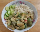 รูปขั้นตอนการทำที่ 5 ของ ขนมจีนข้าวกล้อง แกงเขียวหวานไก่นมจืด