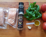 Foto del paso 1 de la receta: Salmón con bruschetta