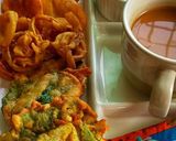 A picture of step 3 of Crispy palak pakory.