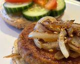 Foto del paso 4 de la receta 🌱 Bagel con hamburguesa de tofu y cebolla caramelizada 🌱