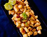 A picture of step 4 of Crispy potato chat.