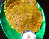 A picture of step 5 of Bajra cauliflower roti.