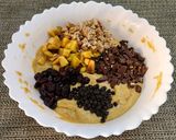 A picture of step 8 of Eggless Chikoo Cake.