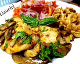 Pas rețetă Scaloppine de pui cu ciuperci 5 fotografie