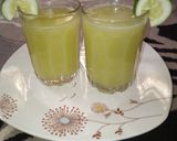 A picture of step 1 of Lemon and Cucumber Juice.
