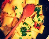 Peccheri tészta vájókagylóval és garnélával 🇮🇹 Paccheri alle vongole e gamberi recept fázis 5 fotója