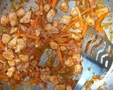 A picture of step 3 of Mama's chicken chow mein.