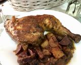 Foto del paso 7 de la receta Pollo en salsa de vino tinto, naranja y miel