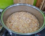 Hình bước làm 2 của món Hành phi, tóp mỡ và mỡ hành phi để ăn dần