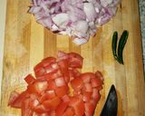 A picture of step 1 of Tomato Rice.
