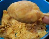 A picture of step 9 of French fries corn potato paneer drum stick.