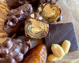 A picture of step 4 of Vegan Stuffed Dates with Peanut Butter and Dark Chocolate with Sea Salt.