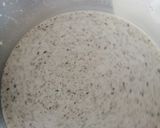 A picture of step 2 of Mint smoked buttermilk.