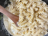 Pasta con espinacas