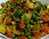 A picture of step 7 of Carrot and Green Peas Sabzi.