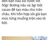 Hình bước làm 1 của món Sữa tươi trân châu đường đen