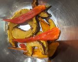 A picture of step 5 of MSM squash salad.