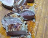 Foto del paso 9 de la receta: Lomo de cerdo en blueberry y ensalada de frutas y verduras