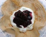 Foto del paso 2 de la receta Crêpes con crema de cerezas