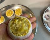 Onion ringsLeftover Aloo sabzi recipe step 3 photo