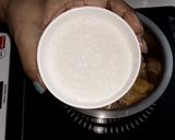 A picture of step 3 of Thandai Orange Mousee....no Gelatin.