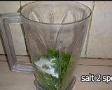 A picture of step 1 of Mint margarita.