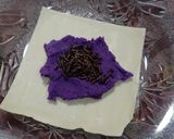 Foto langkah ke 4 dari resep Pangsit coklat ubi ungu.