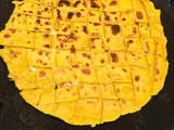 Checks spinach cheese paratha